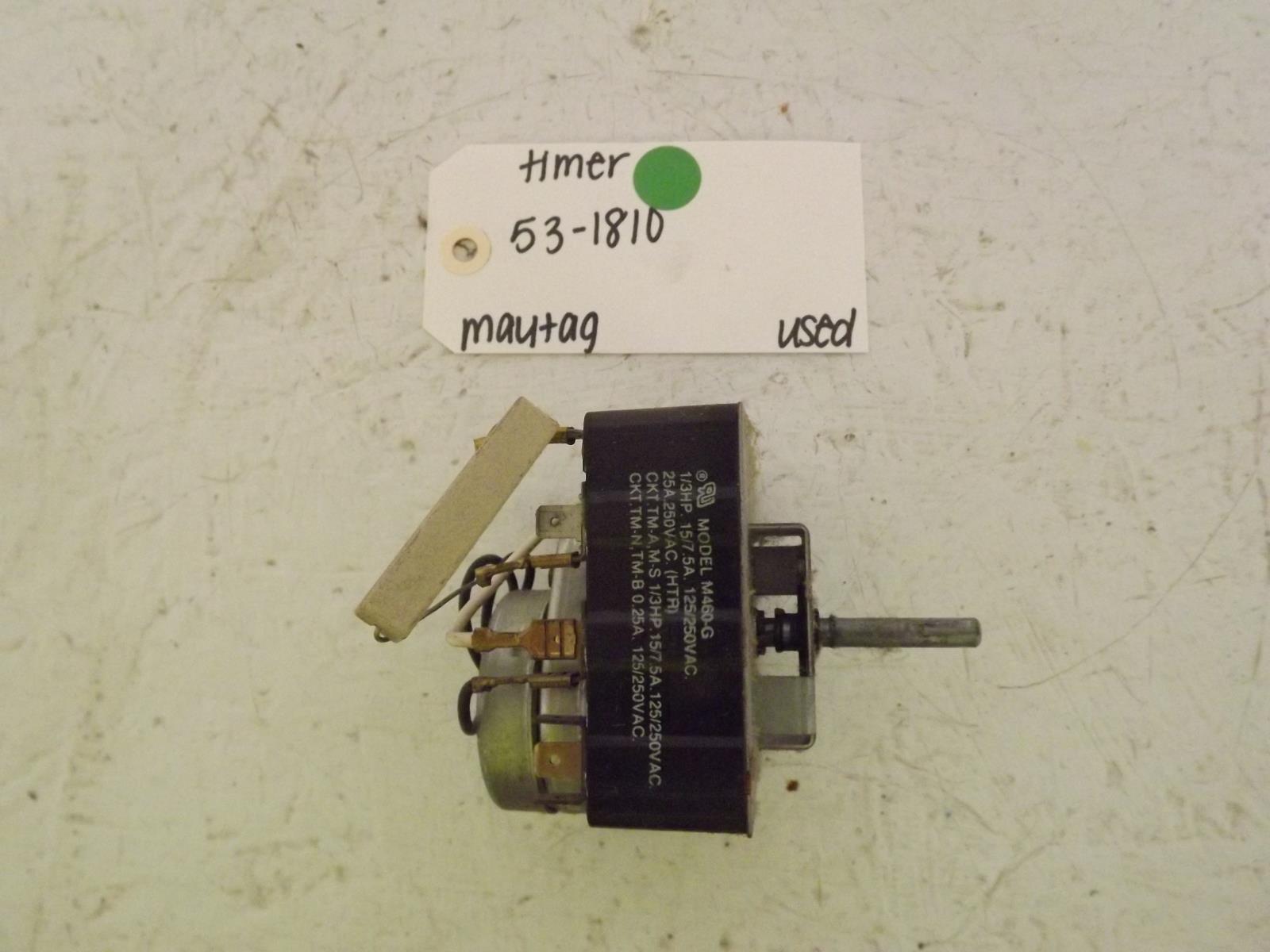 Maytag Dryer 53-1810 Timer Used Maytag Dryer 53-1810 Timer Used